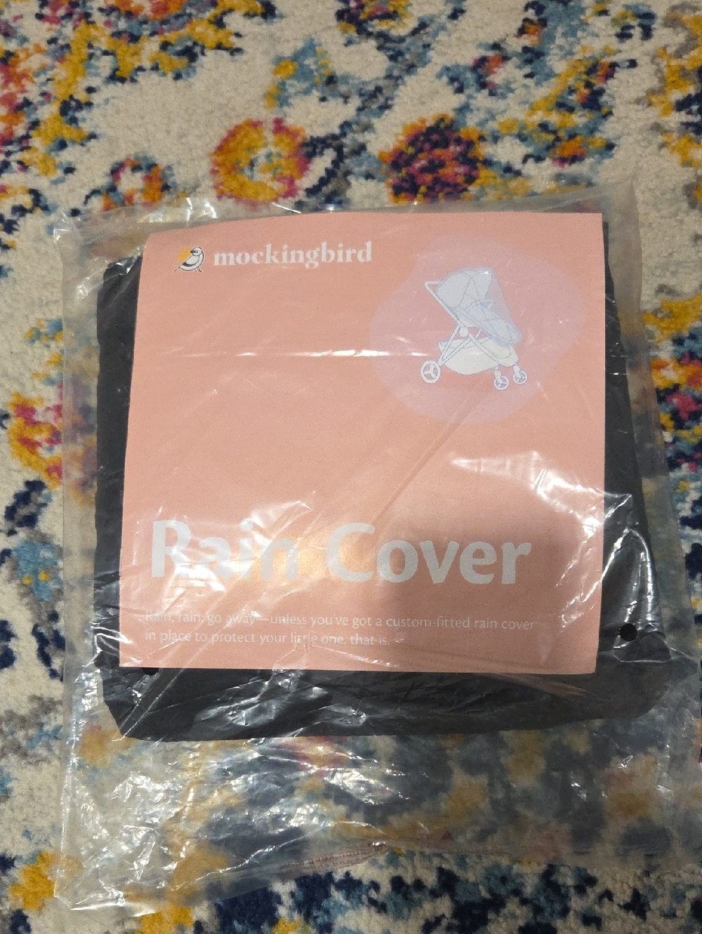 Mockingbird Rain Cover - Black Stroller Cover